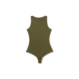 Intimissimi Woman's Fresh Bamboo Tank Bodysuit in Green, Size S