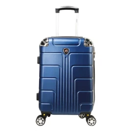 Valija Jony 003-6 color azul marino diseño rayas