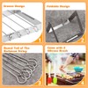 KARBAG Barbecue Skewers and Rack Set, BBQ Kebab Rack Stainless