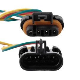 PARSUPPRO 2PCS 4-Pin/Way Auto Oxygen Sensor Wiring Connector Pigtail Harness Repair Plug for GM LS1 LT1 Replace12162144 12162102