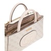 GUESS Eco Mietta Small Society Satchel Dove Logo/Stone, Dove logo