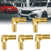 TOP-VIGOR 3 Pieces 16mm Barb Brass 90 Degree Elbow Connector