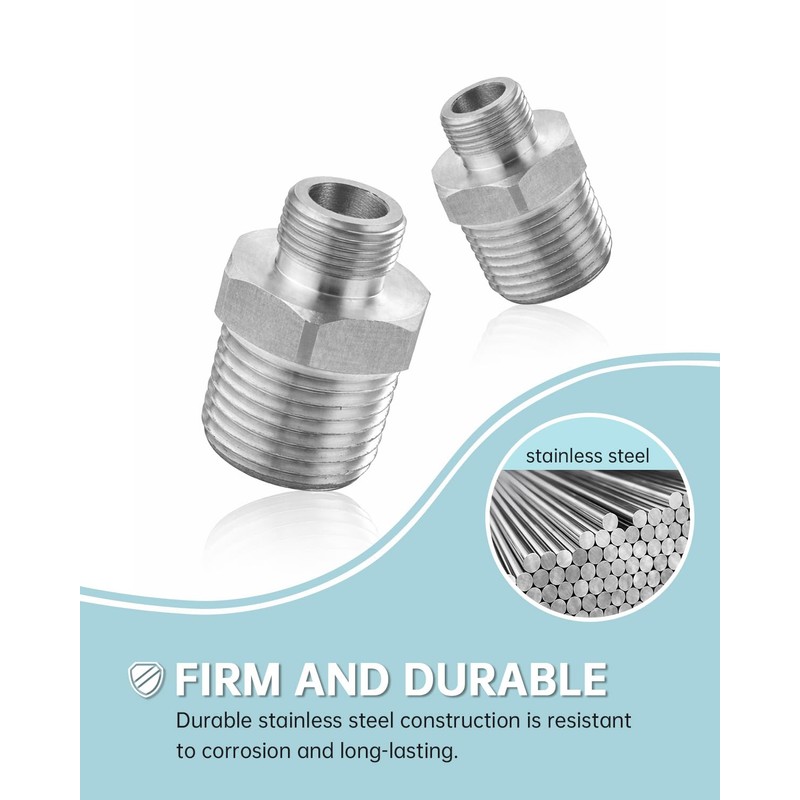 RV Faucet Adapter 1/2 to 3/8 Reducer WEWE Faucet Supply