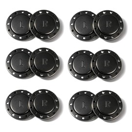 Magnetic Buttons,6 Pairs 26 mm Magnetic Press Studs for Sewing,Magnetic Closures for Clothing, Bags & Pockets. Large Snap Fasteners in Classic Black for Easy and Strong Garment & Accessory Closures