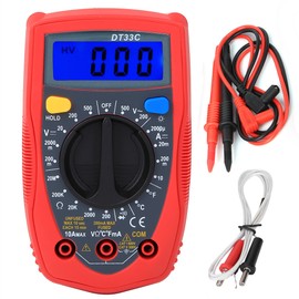 DT33C Pocket Multimeter Portable Plastic Large Screen Digital Voltmeter Electrician Tools