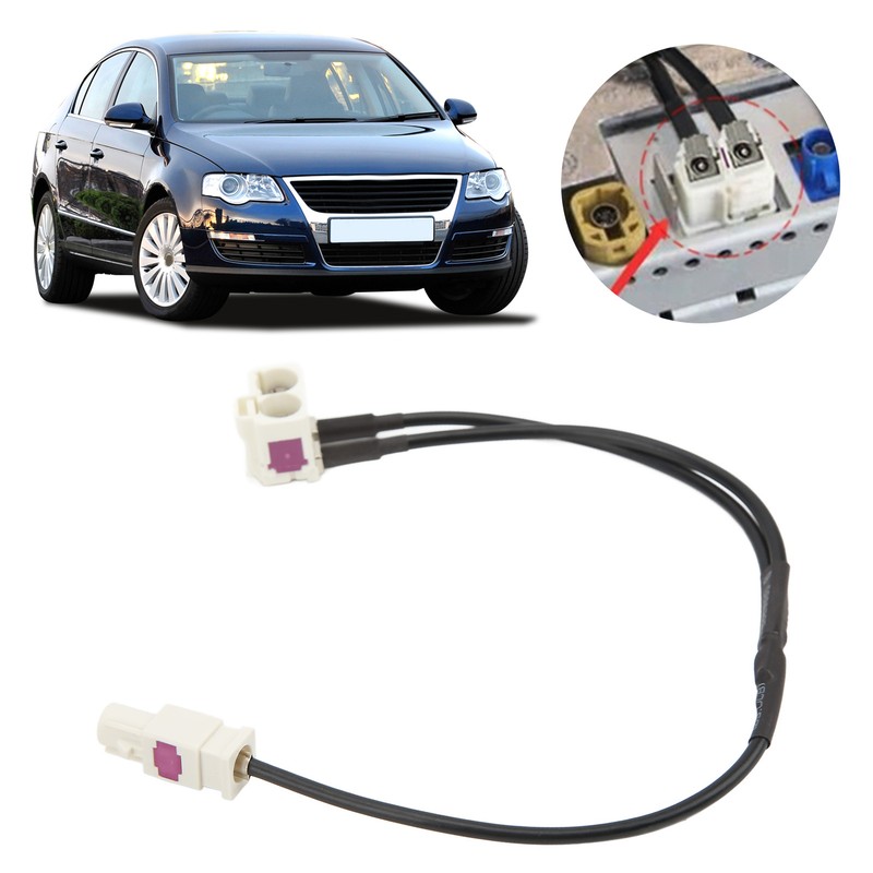 Radio Antenna Adapter Cable ABS Car Accessories Replacement for RNS