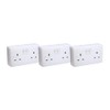SHPELEC® Premium Curved Edge White Electrical Sockets Range - Convenient