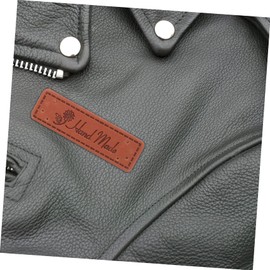 jojofuny 140Pcs Leather Tags Handmade Labels with Holes for Crafts Sewing Accessories for Clothing Scrapbooking Knitting Crochet Vintage Style Embellishments