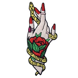 Sew-on / Iron-on / Iron-on / Snake/Witch Flower Design