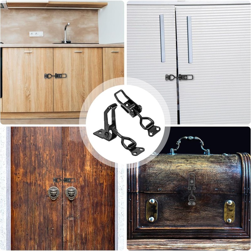 6 Pack Adjustable Toggle Clamp, Black Pull Latch Clamp,Heavy Duty