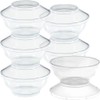 Bluesky Trading MiniWare Clear Stackable Bowls With Lids (6 Oz.)