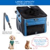 Dog Bike Basket, Soft-Sided Pet Bike Carrier with 4 Mesh