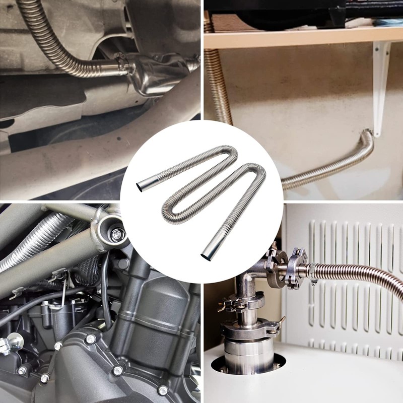 120 cm Exhaust Pipe, Additional Heating, Car Stainless Steel Exhaust