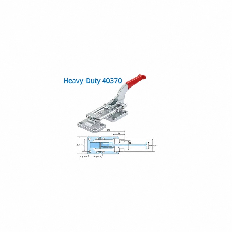 40380 Heavy Duty Adjustable Pull Latch Toggle Clamp, 3400 kg