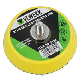 2" / 50mm Hook/Loop Sanding Polishing Backing Pad with M6 Thread for Air Sander
