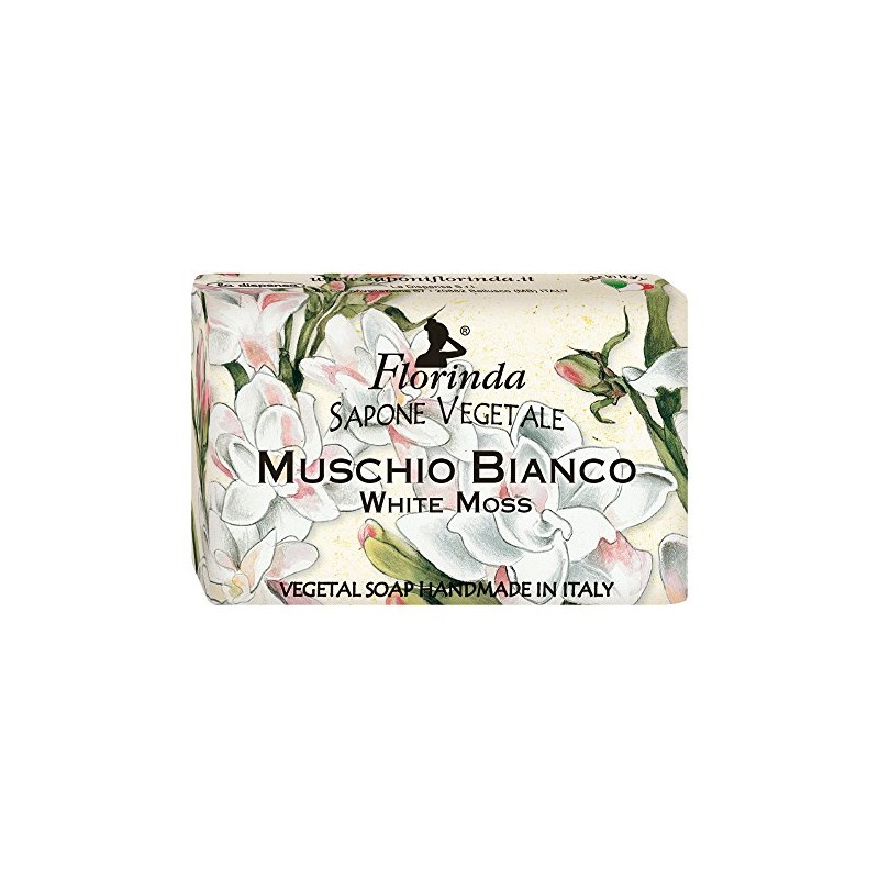 Florinda Flowers White Moss Vegetal Soap Bar 50 G 1.76