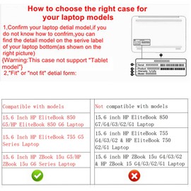 Alapmk Protective Case Cover for HP EliteBook 850 G6 G5 & EliteBook 755 G5 & ZBook 15u G6 G5 15.6" Laptop(Not fit EliteBook 850 G4/G3/G2 & EliteBook 755 G4/G3/G2 & ZBook 15u G4/G3/G2),Black