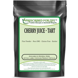 Prescribed for Life Tart Cherry Juice Powder | Rich in Vitamins, Minerals, and Fiber | Supports Restful Sleep | Boosts the Immune System | Natural, Gluten Free, Vegan, Non-GMO, 4 oz (113 g)