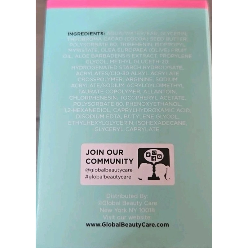 Global Beauty Care Moisturizing Daily Gel Face Lotion (Bubble Dupe
