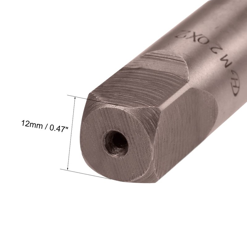sourcing map Metric Hand Tap M20 Thread 2 Pitch 4