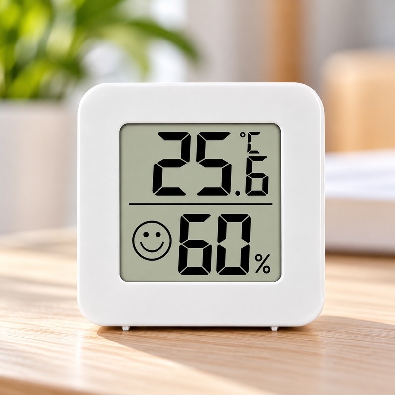 Mini Digital Thermometer Hygrometer for Indoor Rooms – Compact LCD