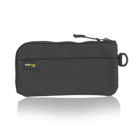 Finplus 0520650 Lee Long Wallet, L-Shaped Zipper, Cordura, Recycled, Bill Storage, Card Storage, Black, One size