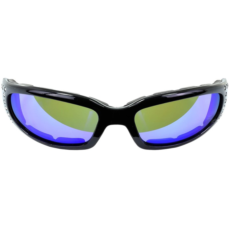 Global Vision Marilyn Women's Ladies Padded Motorcycle Sunglasses Bling Black