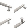 9BUILD 10 Pack Knurled Cabinet Pulls 3.75 Inch Brushed Satin