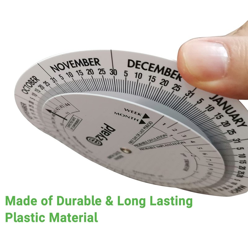 Ezyaid Pregnancy Wheel, OB-GYN Due Date Calculator, Gestational EDC Wheel