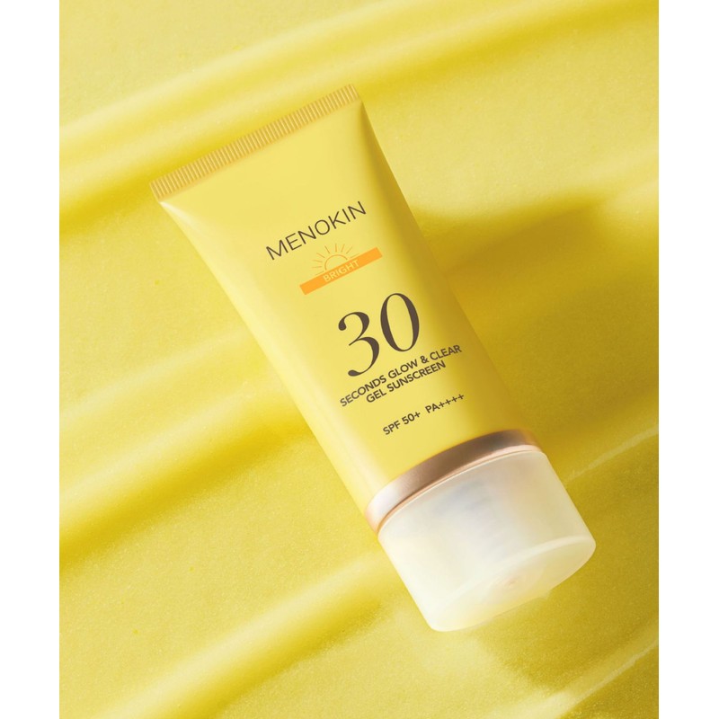 Menokin 30-Second Glow and Clear Gel Sunscreen Bright 50ml