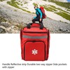 Red Firefighter Bag Large Capacity First Responder Bag Durable Emergency