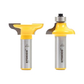 Yonico 12223 Medium Ogee 2 Bit Matching Entry Door Profile Router Bit Set 1/2-Inch Shank