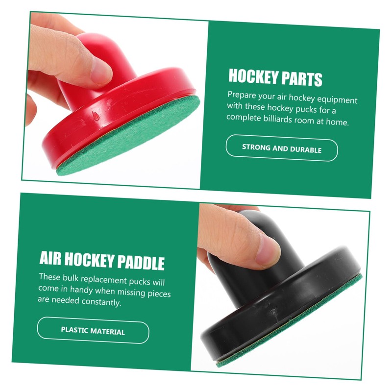 BESPORTBLE 1set Air Hockey Pusher Ergonomic Strikers Pucks for Table