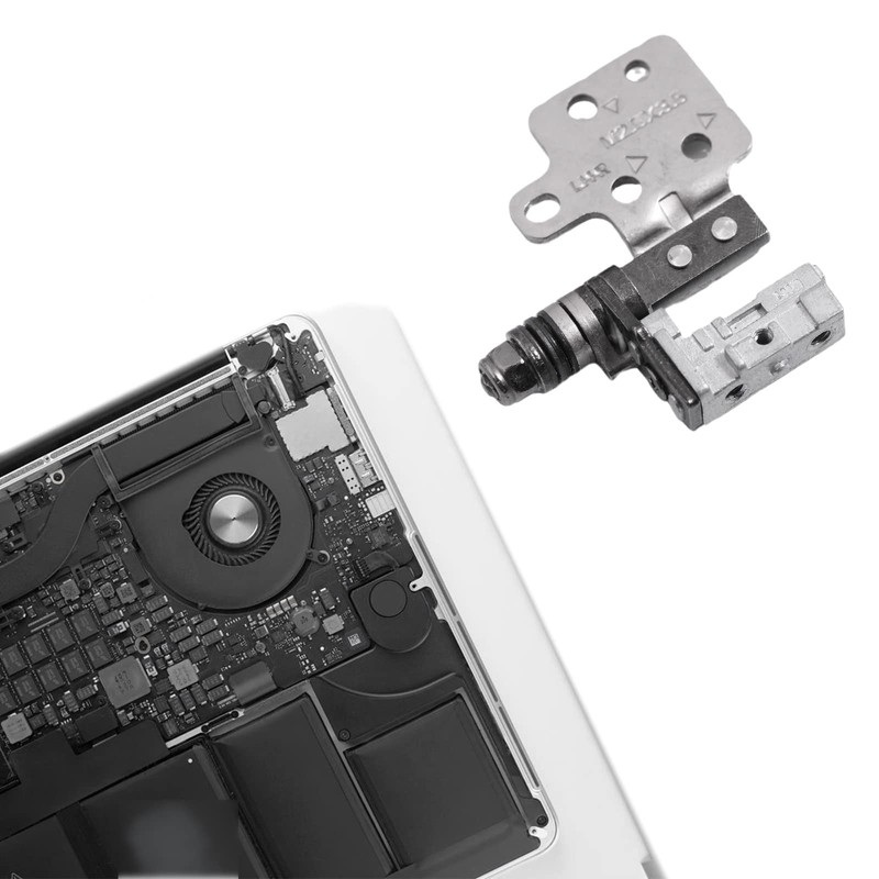 BEIDUOYANG 3.7x3.3cm Laptop LCD Hinges Set Left + Right Screen