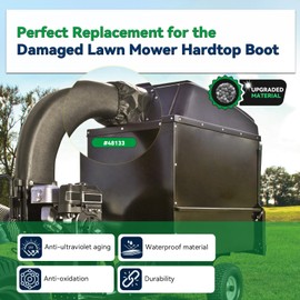 Arinakii Lawn Vac Parts for Agri Fab, 48133 Lawn Vacuum Parts for Agri Fab Replacement Parts, Upgraded Lawn Mower Hardtop Boot, 1 Pack, Black (48133)