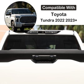 Aunginsy Tailgate Handle Trim Cover Compatible with Toyota Tundra 2022 2023 2024 2025 Car Rear Trunk Door Tailgate Handle Tail Gate Liftgate Scratch Protector Decorative Cover ABS Exterior Accessories