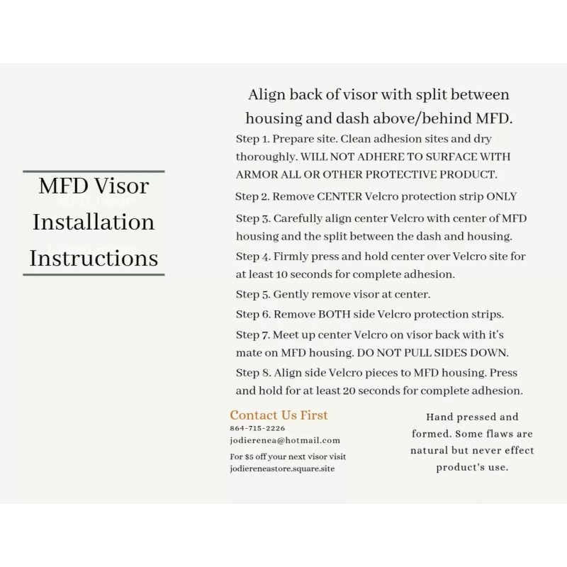 Sun 04-09 Prius MFD Display Protective Sun Visor Display Cover