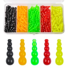 Stacked Fishing Beads, 200pcs Fishing Beads Lures Making Supplies Tackle Trout Beads Walleye Rig Fishing Spinner Fishing Inline Spinner Saltwater Freshwater