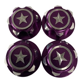 RcLady Wheel Nut Set 17 mm Compatible with Traxxas Xmaxx/ERevo/Summit - TRX7758T - TRX7758G -TRX7758A -TRX7758R -TRX5353 (Purple)