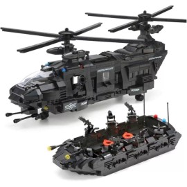 General Jim's Toys & Bricks Police Swat Team Helicopter Building Blocks Toy Set