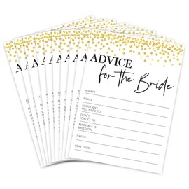 Huxters Hen Party Accessories – 20 Pcs Advice for The Bride Card Games – Luxurious Design with Printed Template – Ultra-Thick 350GSM Paper – Great for Bachelorette and Hen Party