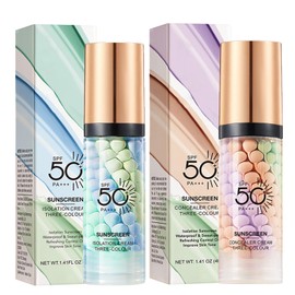 MrCuvaryas Prebase Hidratante Para Maquillaje, Crema Correctora De Color En Un Solo Paso, Prebase De Maquillaje Para Rostro, Correctora De Tono De... 