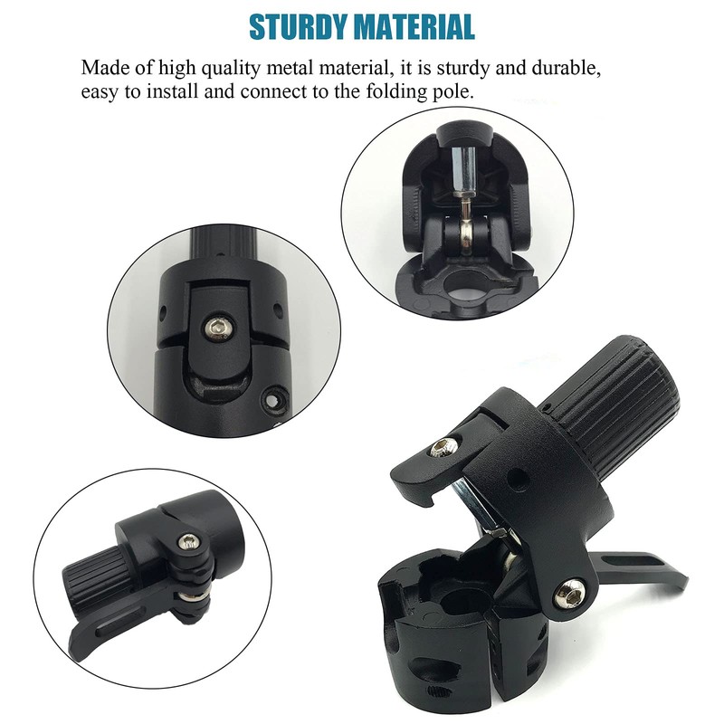 Generic Brands FEC - Base de poste plegable para scooter