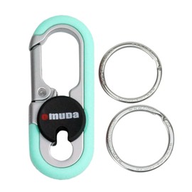KOYOKOMA Carabiner, Double Ring, Locking Function, Key Ring, Hook, Fashion Design, Men's, Men's, Keys, Keys, Stylish, Accessories, Metal, green (mint green)