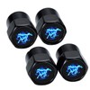 4Pack Anti-Corrosion Tire Valve Stem Caps Metal Black fit for