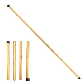 5.2 FT Portable Yoga Stick Natural Bamboo Posture Corrector Stick Bamboo Yoga Stick Stretch Stick Bamboo Yoga Bar for Gym, Office, Home or Fitness Room