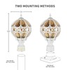 Outdoor Lamp Post Lights for Lawn Yard Driveway, White Outside