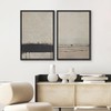 SIGNWIN Framed Canvas Print Wall Art Set Rustic Minimalist Abstract