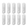 DTGN 10pcs 34x10mm Flat Straight Brace Plate for Furniture Repair