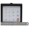 Giftop Jewelry Display Case Tempered Glass Top Lid Black Leatherette,Gemstone